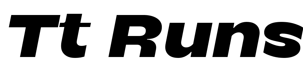 TT-Runs-Trial-Black-Italic font family download free