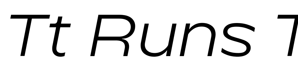 TT-Runs-Trial-Italic font family download free