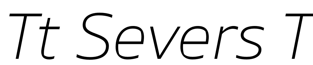 TT-Severs-Trial-ExtaLight-Italic font family download free