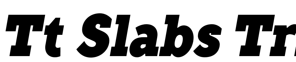 TT-Slabs-Trl-Cnd-Black-Italic font family download free