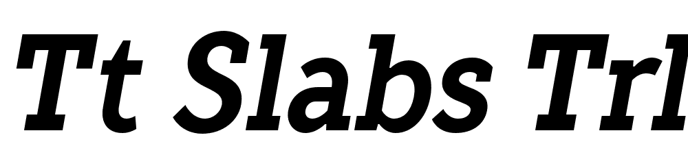TT-Slabs-Trl-Cnd-Bold-Italic font family download free