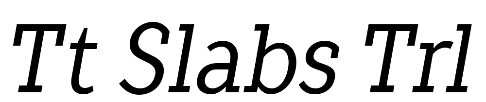 TT-Slabs-Trl-Cnd-Italic font family download free