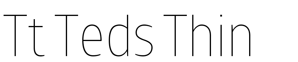 TT-Teds-Thin font family download free