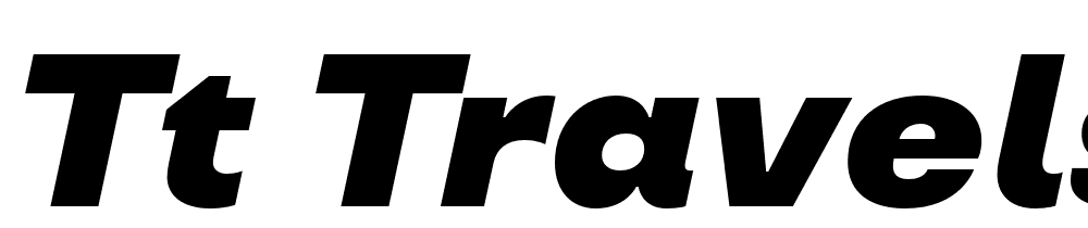 TT-Travels-Trl-Black-Italic font family download free