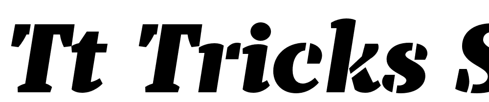 TT-Tricks-Stencil-Trl-Blc-It font family download free