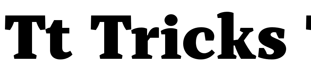 TT-Tricks-Trial-Black font family download free