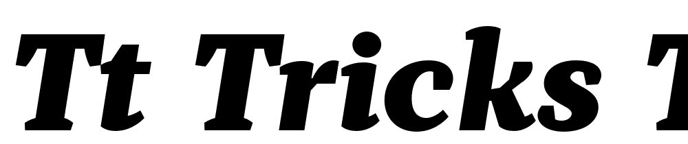 TT-Tricks-Trial-Black-Italic font family download free