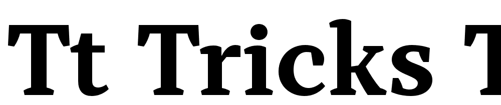 TT-Tricks-Trial-Bold font family download free