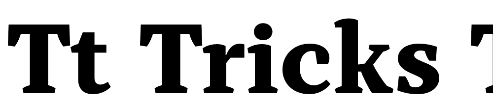 TT-Tricks-Trial-ExtraBold font family download free