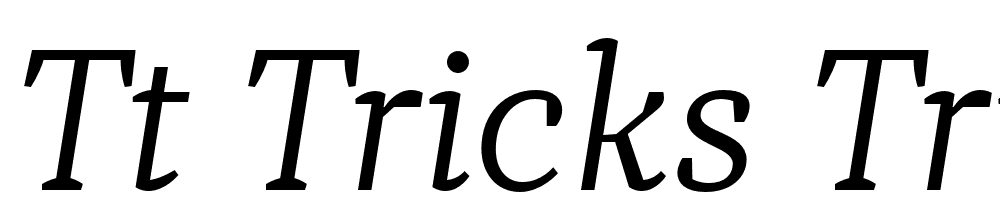 TT-Tricks-Trial-Light-Italic font family download free