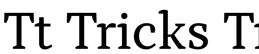 TT-Tricks-Trial-Regular font family download free