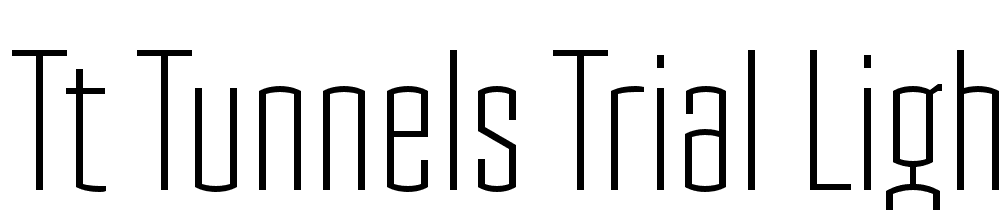 TT-Tunnels-Trial-Light font family download free