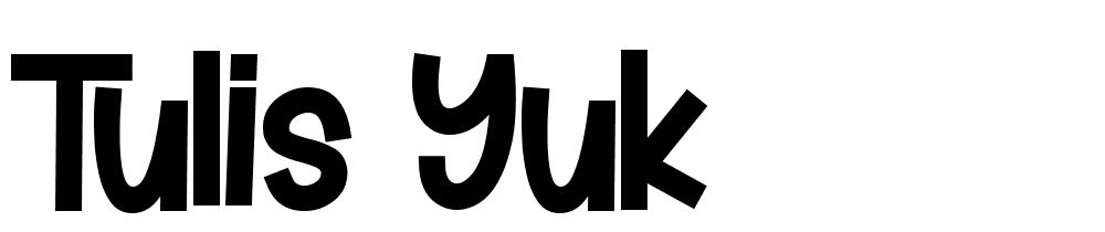 tulis_yuk font family download free