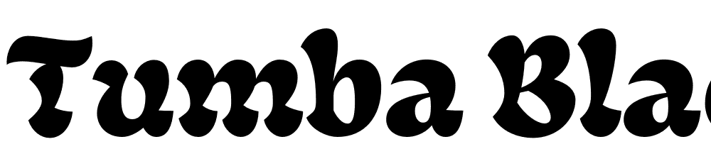 Tumba-Black font family download free