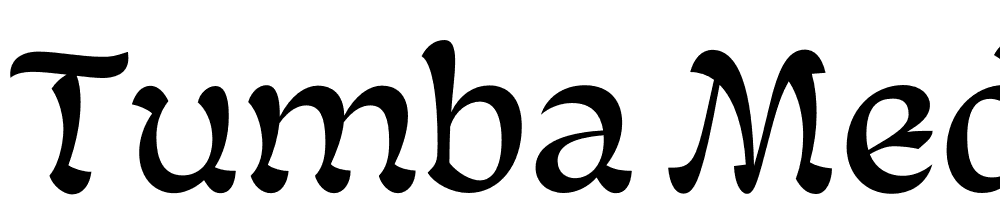 Tumba-Medium font family download free