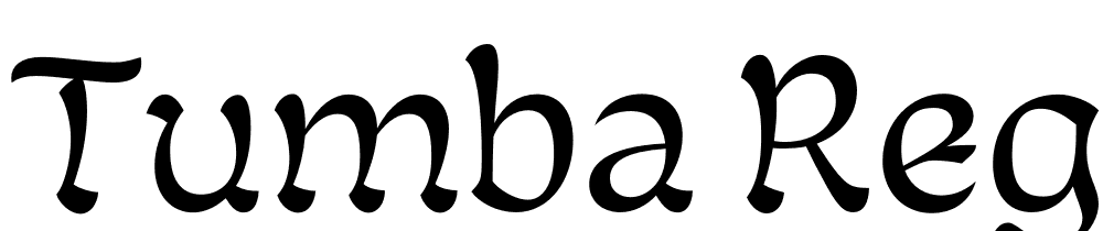 Tumba-Regular font family download free