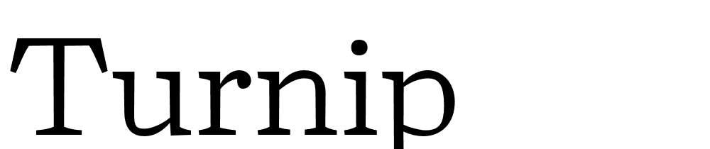 Turnip font family download free