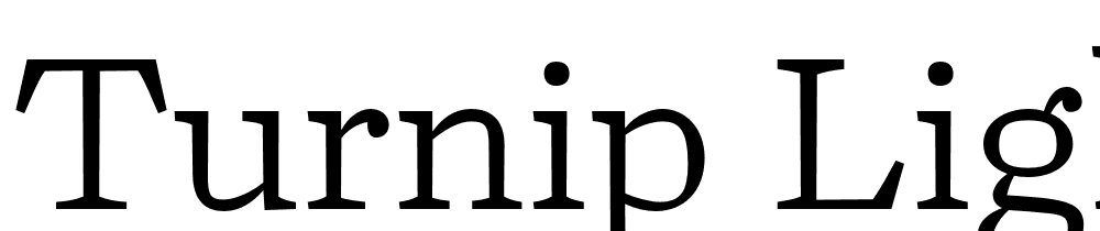 Turnip-Light font family download free