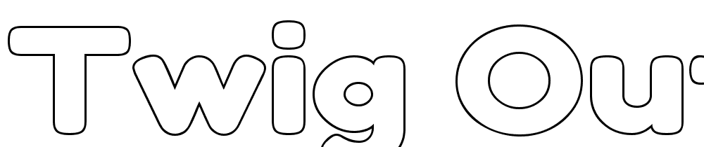 Twig-Outline font family download free