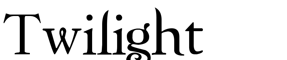 twilight font family download free