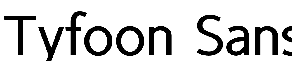 Tyfoon Sans font family download free