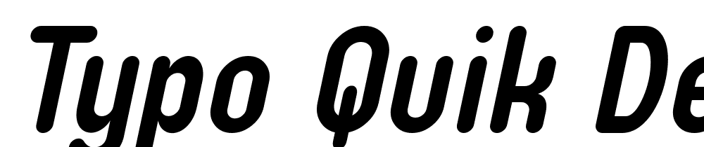 Typo-Quik-Demo-Bold-Italic font family download free