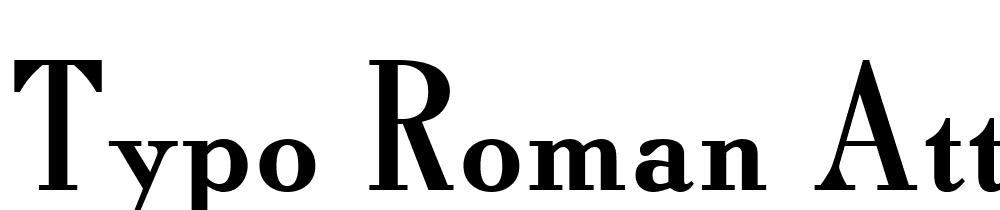 Typo-Roman-ATT font family download free