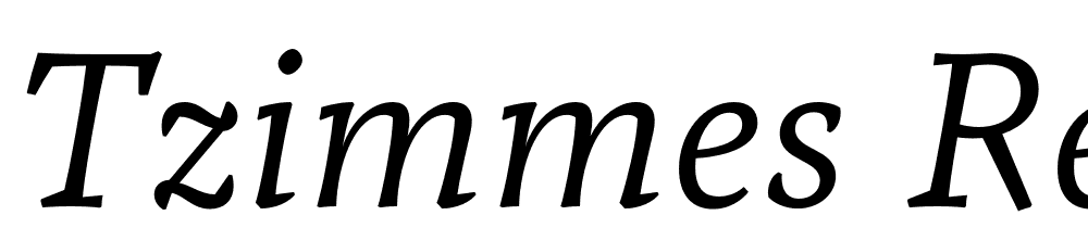 Tzimmes-Regular-Italic font family download free