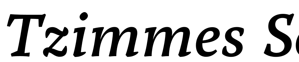 Tzimmes-SemiBold-Italic font family download free