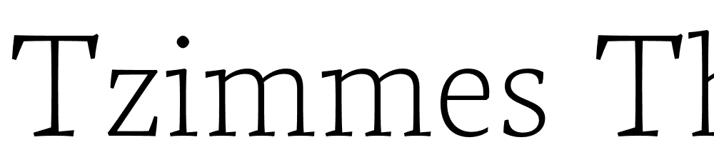 Tzimmes-Thin font family download free