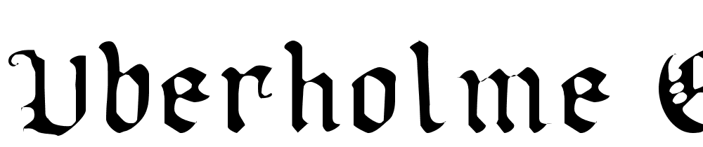 Uberholme-Expanded font family download free