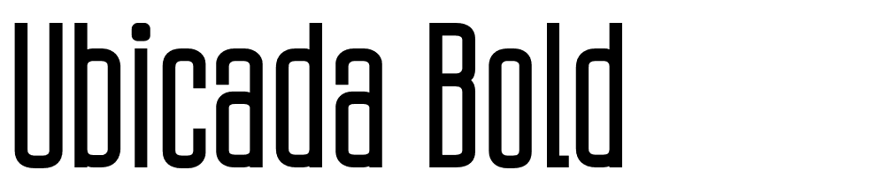 Ubicada-Bold font family download free