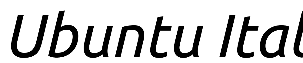 Ubuntu-Italic font family download free