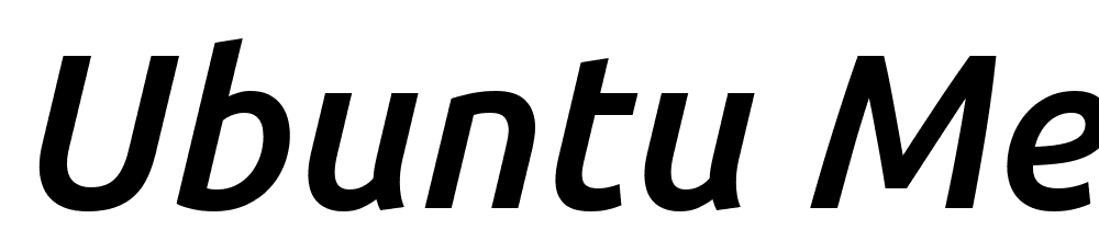 Ubuntu-Medium-Italic font family download free