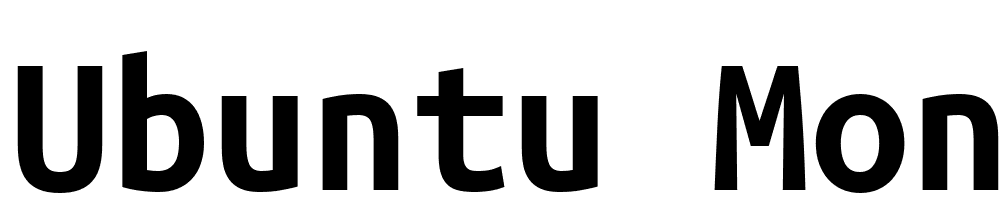 Ubuntu-Mono-Bold font family download free