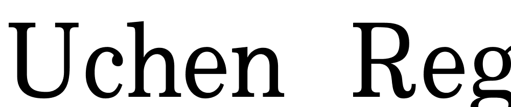 Uchen-Regular font family download free