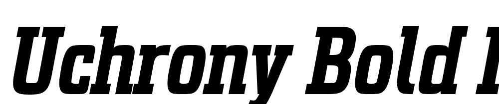 Uchrony-Bold-Italic font family download free