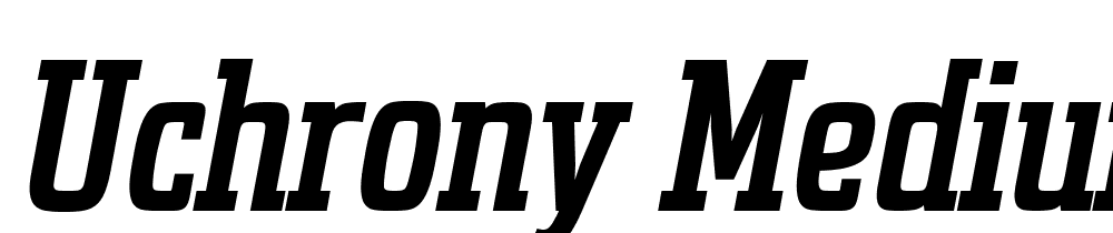 Uchrony-Medium-Italic font family download free