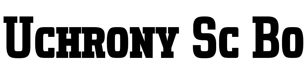 Uchrony-SC-Bold font family download free