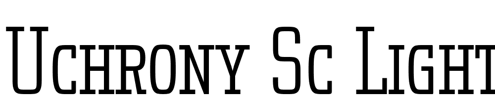 Uchrony-SC-Light font family download free