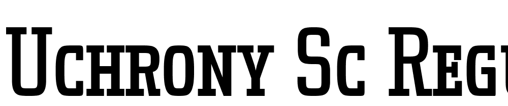 Uchrony-SC-Regular font family download free
