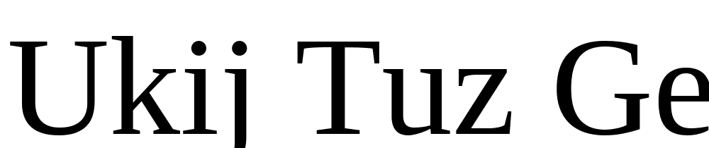 UKIJ-Tuz-Gezit font family download free