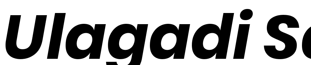 Ulagadi-Sans-Bold-Italic font family download free