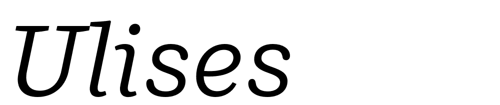 Ulises font family download free