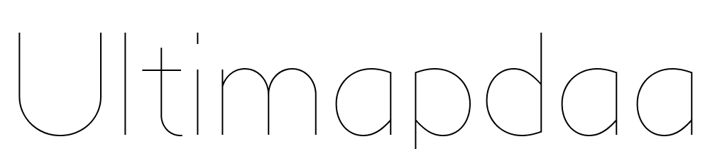 UltimaPDaa-Hairline font family download free