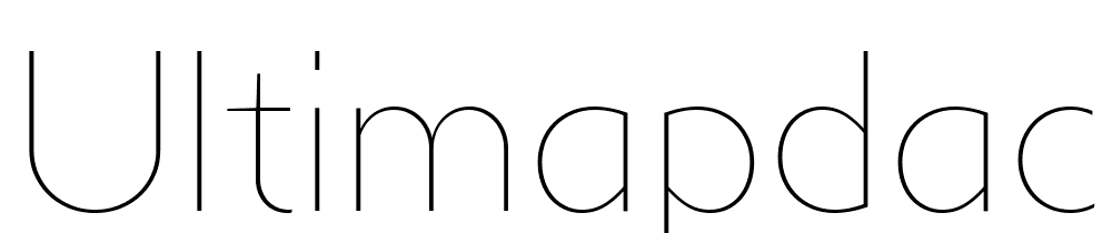 UltimaPDac-UltraLight font family download free