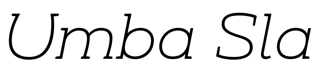 Umba-Slab-Demo-Alt-Thin font family download free