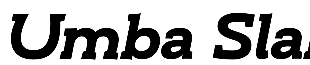 Umba-Slab-Demo font family download free