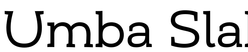 Umba-Slab-Demo font family download free