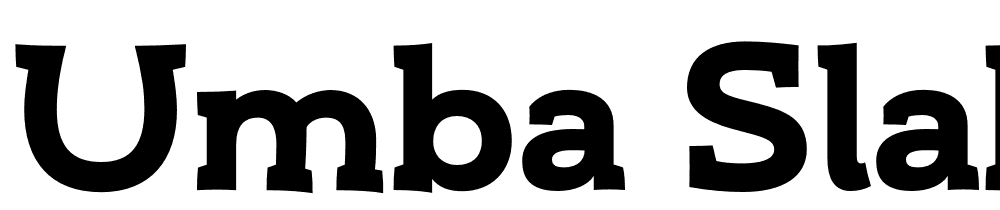 Umba-Slab-Demo font family download free